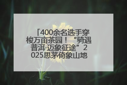 400余名选手穿梭万亩茶园！“骑遇普洱·迈象征途”2025思茅倚象山地自行车赛圆满举行